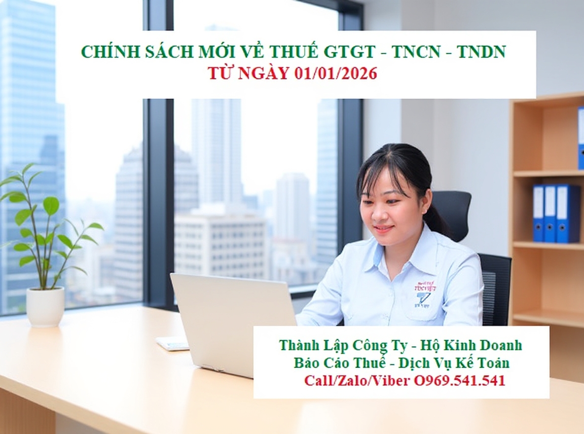 Chính sách mới về thuế GTGT, TNCN, TNDN từ 01/01/2026