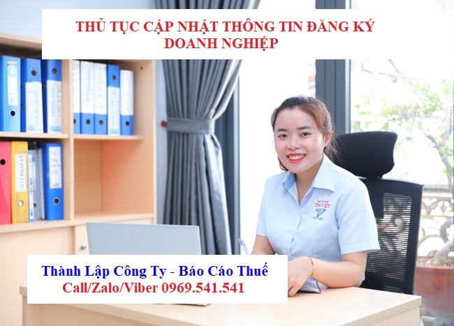 Thủ tục cập nhật thông tin đăng ký doanh nghiệp