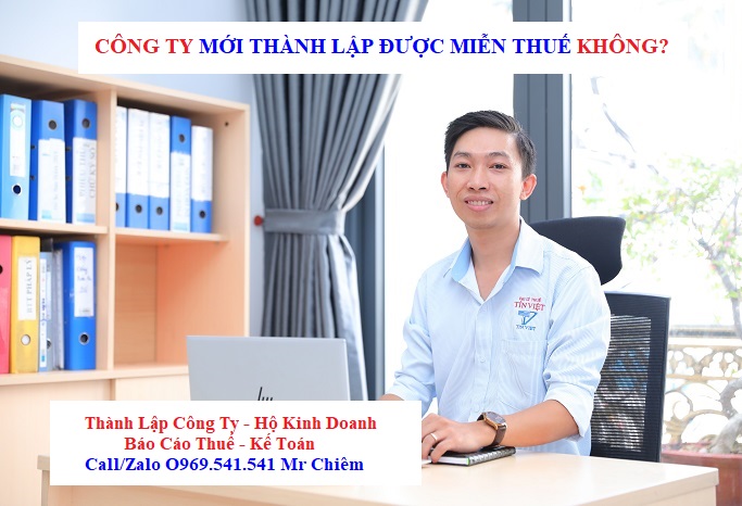 Công ty mới thành lập được miễn thuế không?