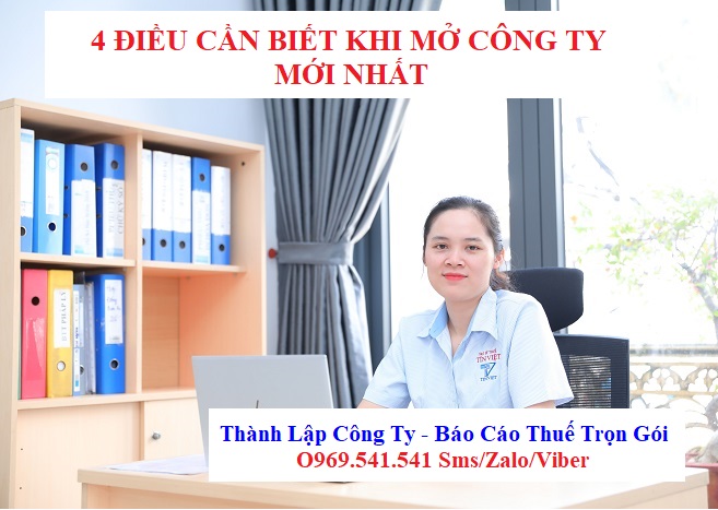 04 điều cần biết khi mở công ty mới nhất