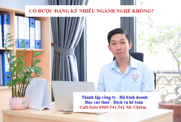 Có được đăng ký nhiều ngành nghề không?