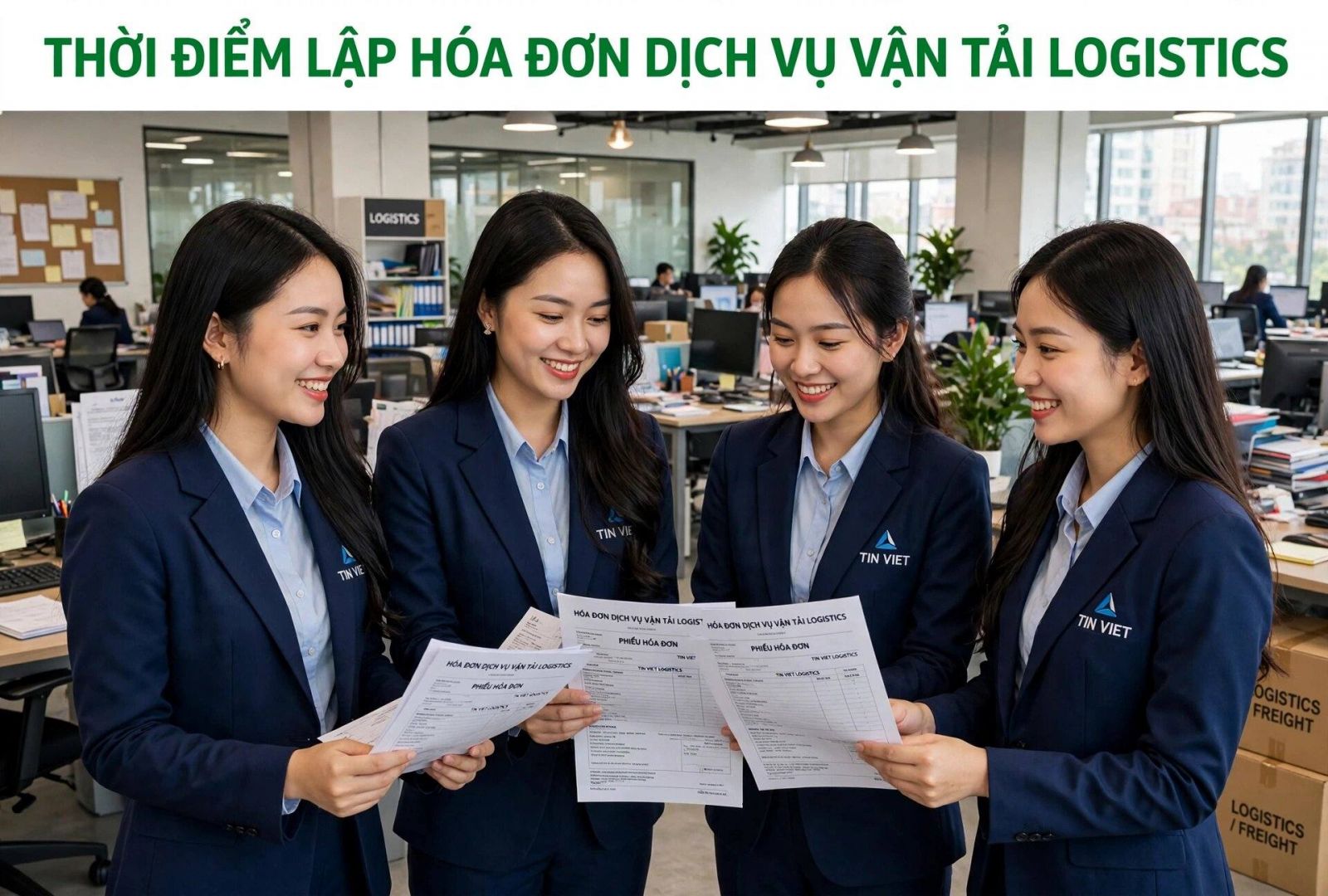 Thời điểm lập hóa đơn dịch vụ vận tải logistics