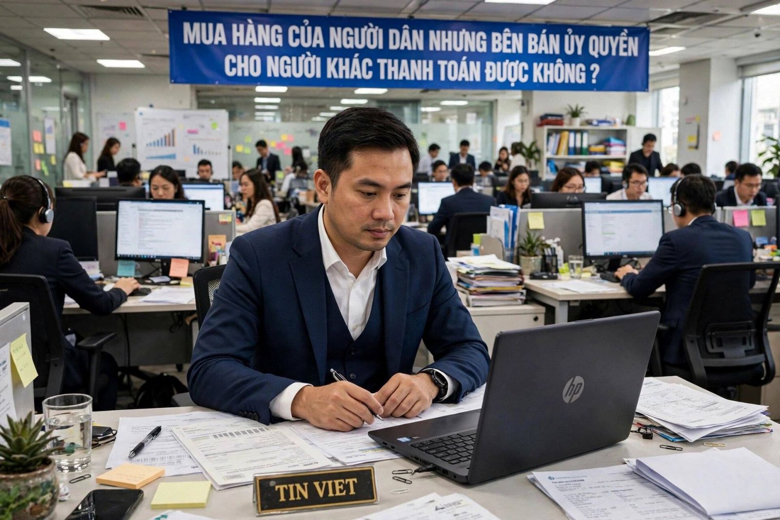 Mua hàng của người dân nhưng bên bán ủy quyền cho người khác thanh toán được không?