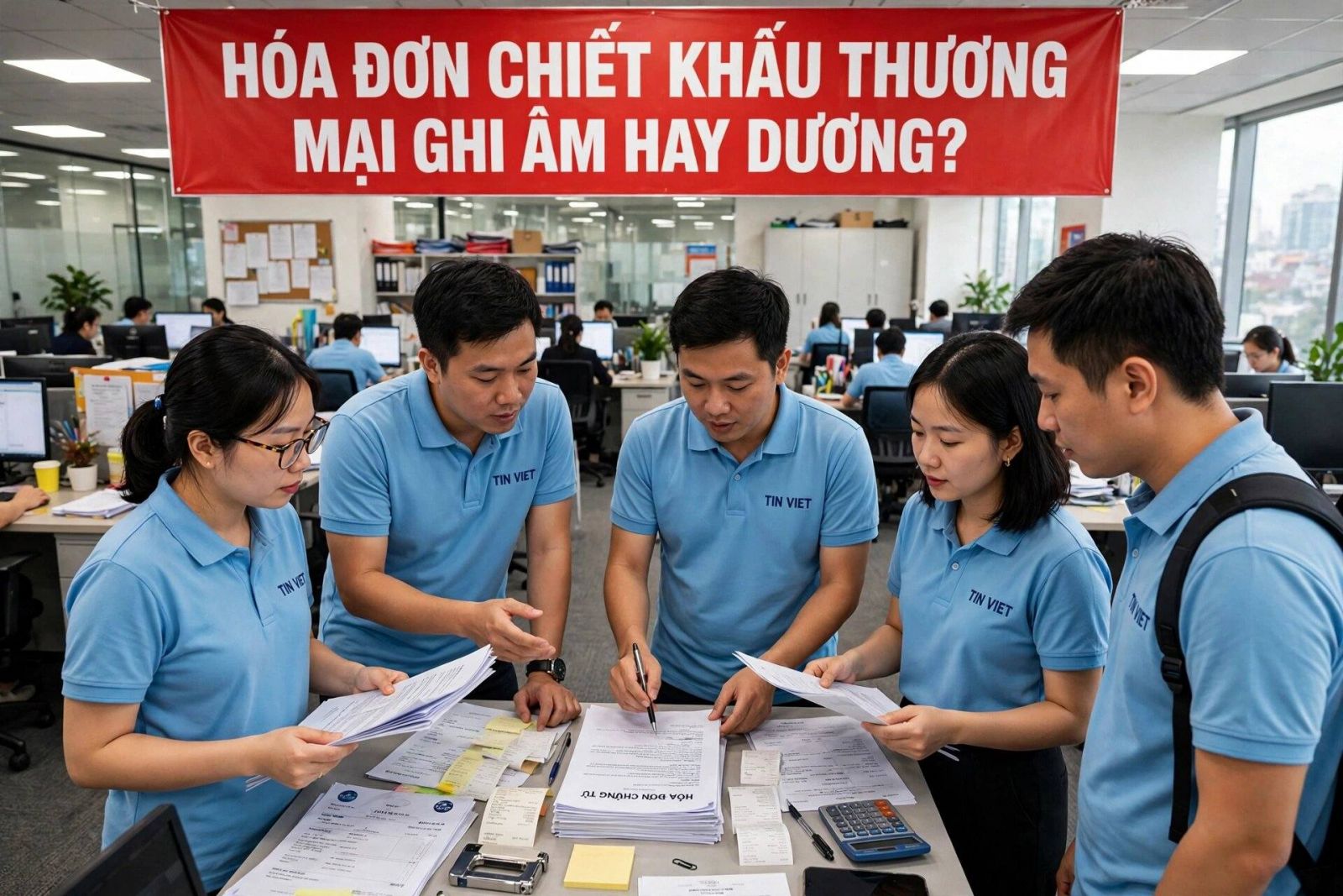 Xuất hóa đơn chiết khấu thương mại ghi âm hay dương?