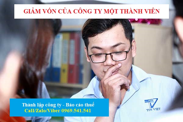 Giảm vốn điều lệ của công ty một thành viên