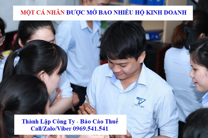 Một cá nhân được mở bao nhiêu hộ kinh doanh?