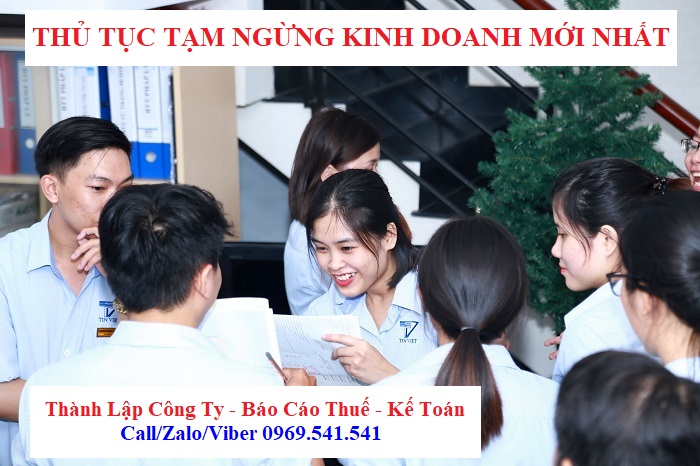 Thủ tục tạm ngừng kinh doanh mới nhất