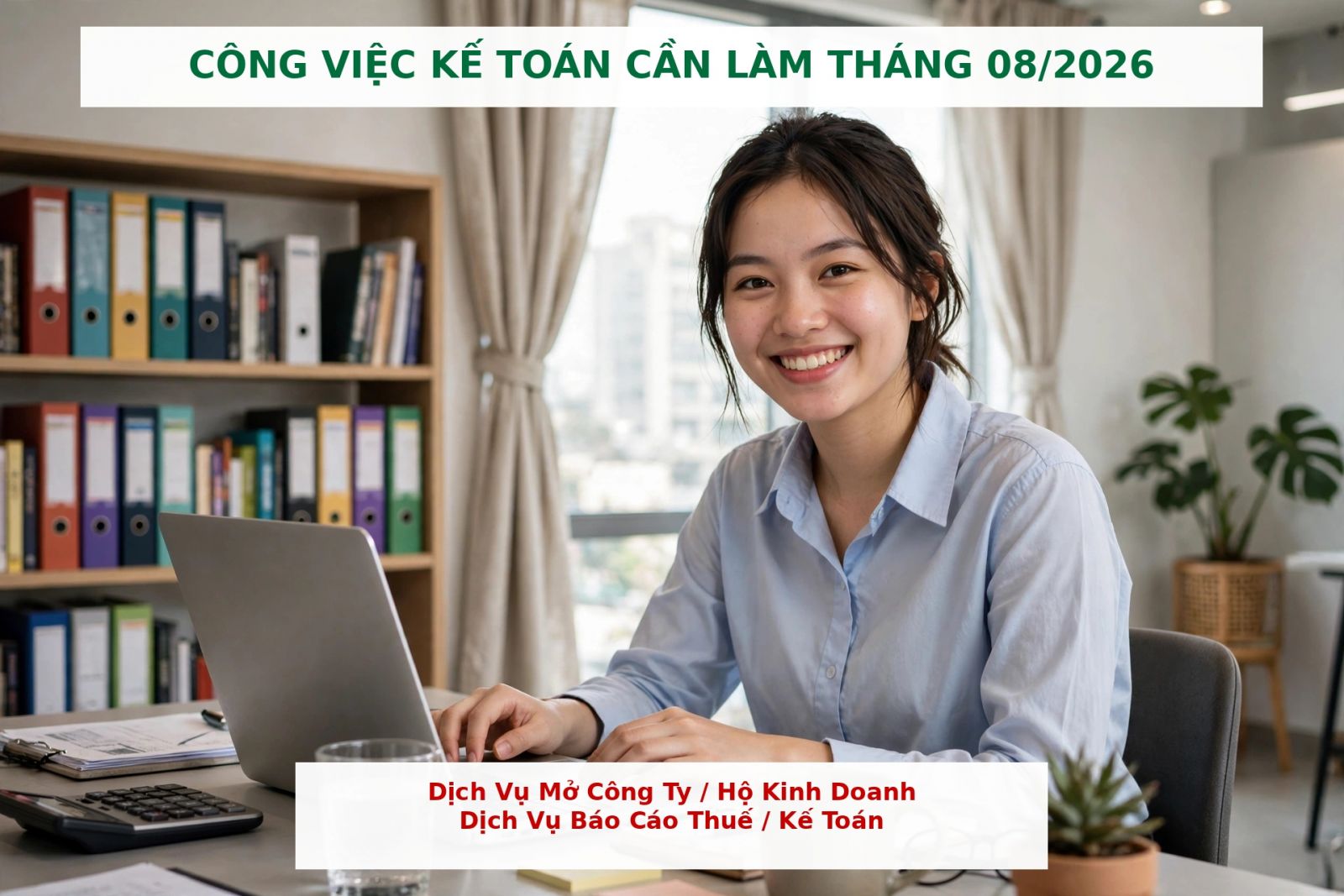 Công việc kế toán cần làm tháng 08/2026