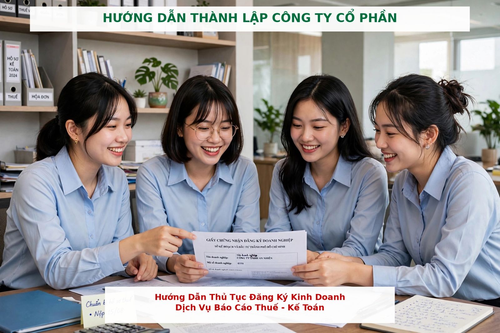 Hướng dẫn thủ tục thành lập công ty cổ phần