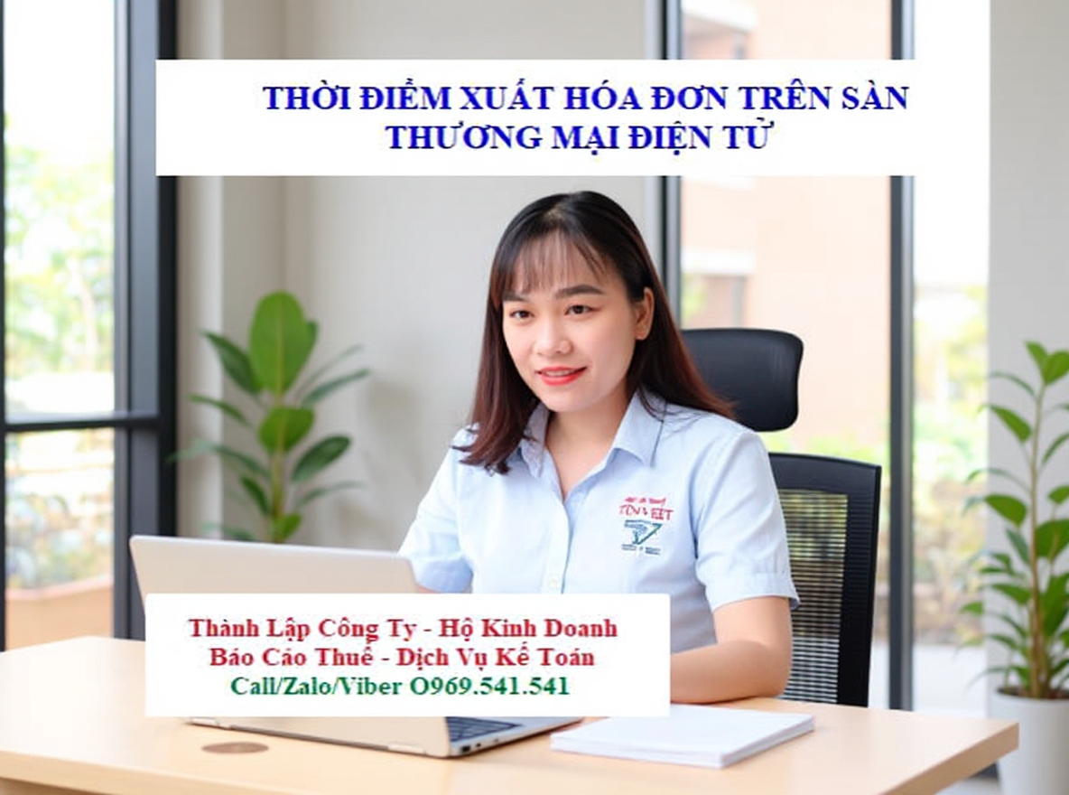 Thời điểm xuất hóa đơn trên sàn thương mại điện tử