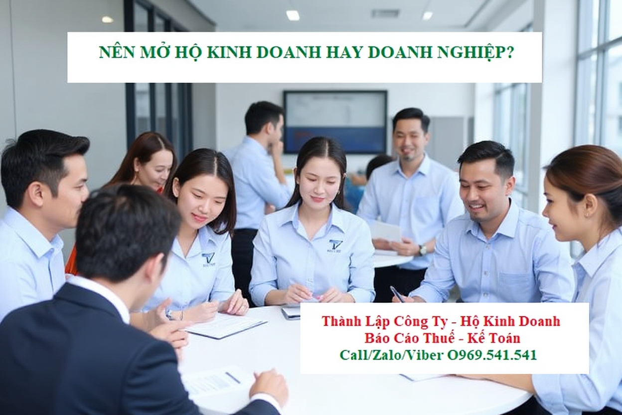 Nên mở hộ kinh doanh hay doanh nghiệp