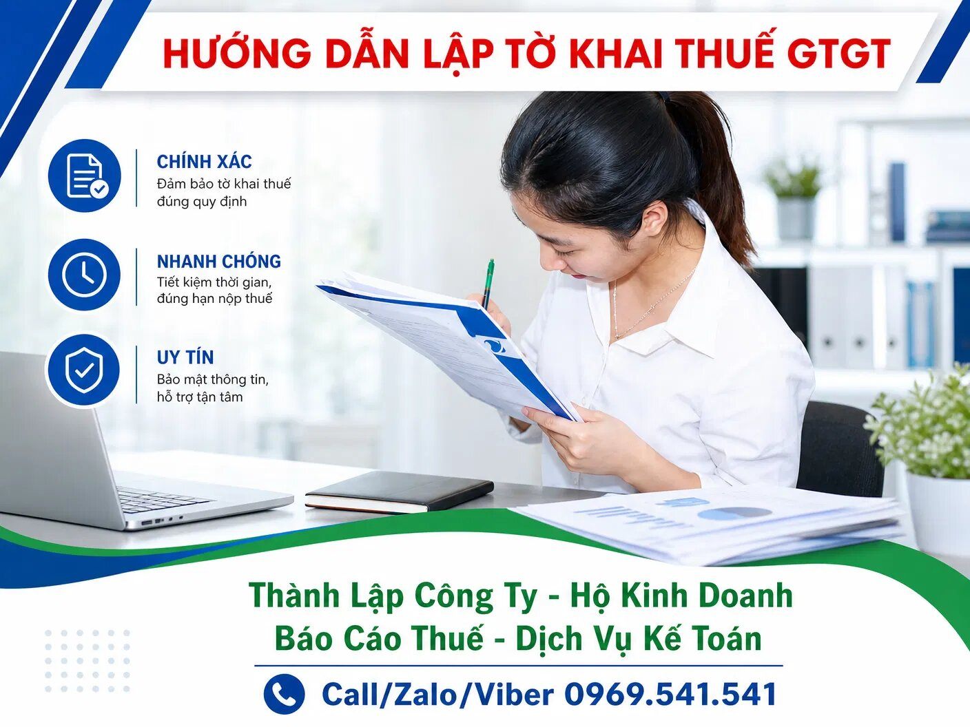 Hướng dẫn lập tờ khai thuế GTGT