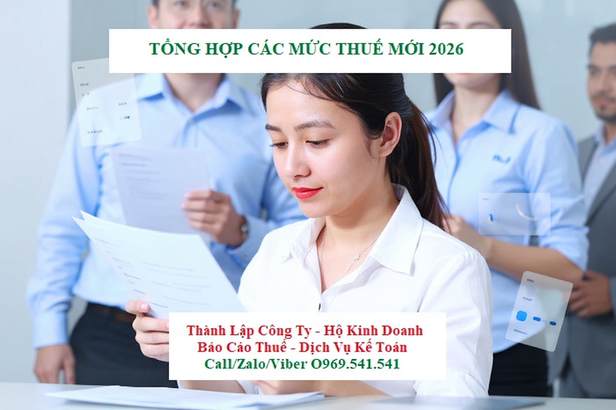 Tổng hợp các mức thuế mới 2026 quý khách cần biết