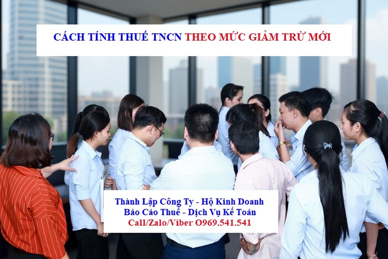 Cách tính thuế TNCN 2026 theo mức giảm trừ mới