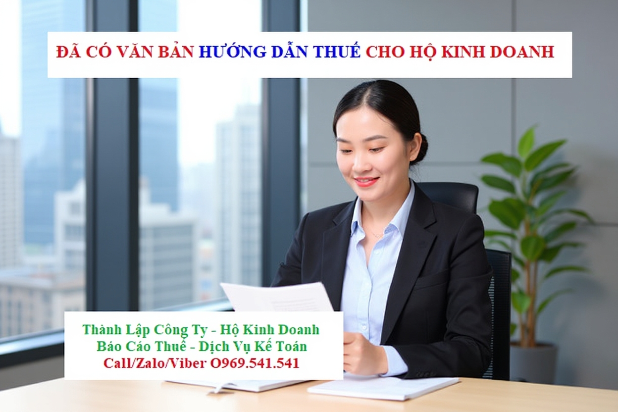 Đã có văn bản hướng dẫn thuế đối với hộ kinh doanh