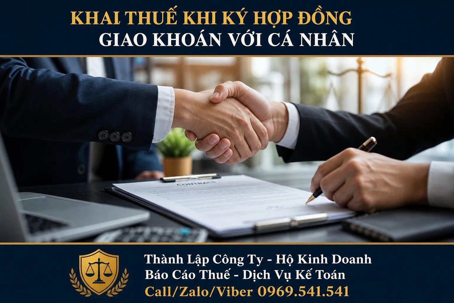 Khai thuế khi ký hợp đồng giao khoán với cá nhân