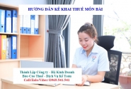 Hướng dẫn kê khai thuế môn bài