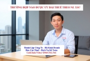 Trường hợp được ưu đãi thuế TNDN theo Nghị định 320