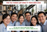 Thủ tục thành lập công ty TNHH năm 2026