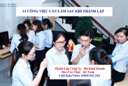 11 công việc cần làm sau khi thành lập công ty