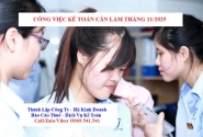Công việc kế toán nhân sự cần làm tháng 11/2025