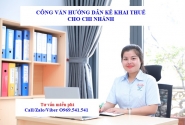Công văn hướng dẫn kê khai thuế GTGT cho chi nhánh