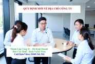 Quy định mới về địa chỉ công ty