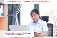 Thành lập công ty cổ phần cần thông tin gì?
