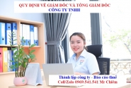 Quy định về giám đốc và tổng giám đốc công ty TNHH