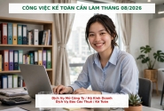 Công việc kế toán cần làm tháng 08/2026