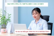 Đặt tên công ty: Những điều cấm bạn cần biết