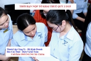 Thời hạn nộp tờ khai thuế quý 2/2025