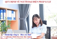 Quy định về người đại diện pháp luật doanh nghiệp