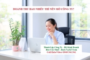 Hộ kinh doanh có doanh thu bao nhiêu thì nên lên Công Ty?