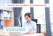 Công việc doanh nghiệp cần làm tháng 09/2025