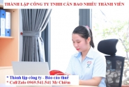 Cần bao nhiêu thành viên để Thành lập công ty TNHH?