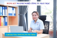 Đăng ký ngành nghề công ty may mặc