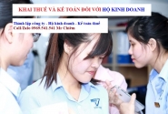 Khai thuế và kế toán đối với hộ kinh doanh