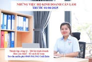 Những việc Hộ kinh doanh cần làm trước 01/06/2025