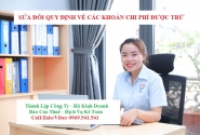Sửa đổi quy định về các khoản chi phí được trừ