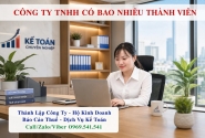 Công ty TNHH có bao nhiêu thành viên