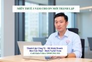 Miễn thuế 3 năm cho doanh nghiệp mới thành lập