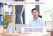 Có được đăng ký nhiều ngành nghề không?