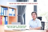Lịch nộp tiền thuế sau khi gia hạn theo Thông báo 5735