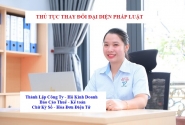 Thủ tục thay đổi đại diện pháp luật