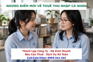 Những điểm mới về thuế thu nhập cá nhân 01/07/2026