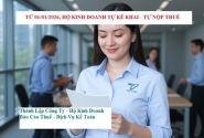 Từ 01/01/2026, đảm bảo hộ kinh doanh tự khai - tự nộp thuế
