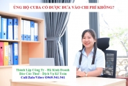 Ủng hộ Cuba có được đưa vào chi phí không?