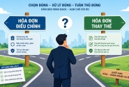 Nhầm lẫn giữa hóa đơn điều chỉnh và thay thế