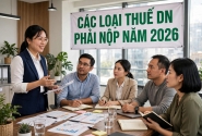 Các loại thuế doanh nghiệp phải nộp năm 2026